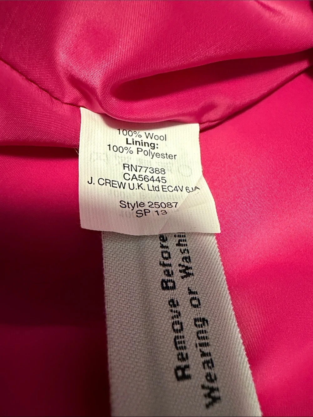 J. Crew Origami wool sheath dress, pink, size 10 NWT! (with defect)